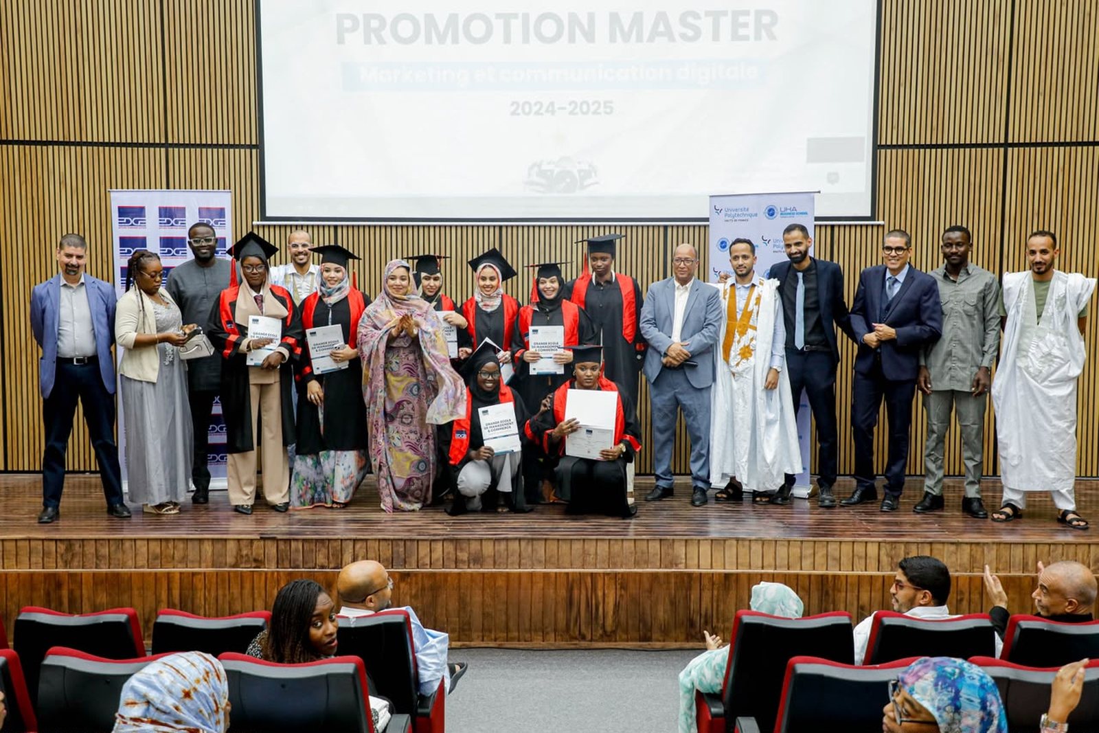 Cérémonie de remise des diplômes EDGE Mauritanie, promotion Master 2024-2025